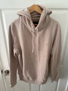AllSaints Men's Hoodie in Light Beige